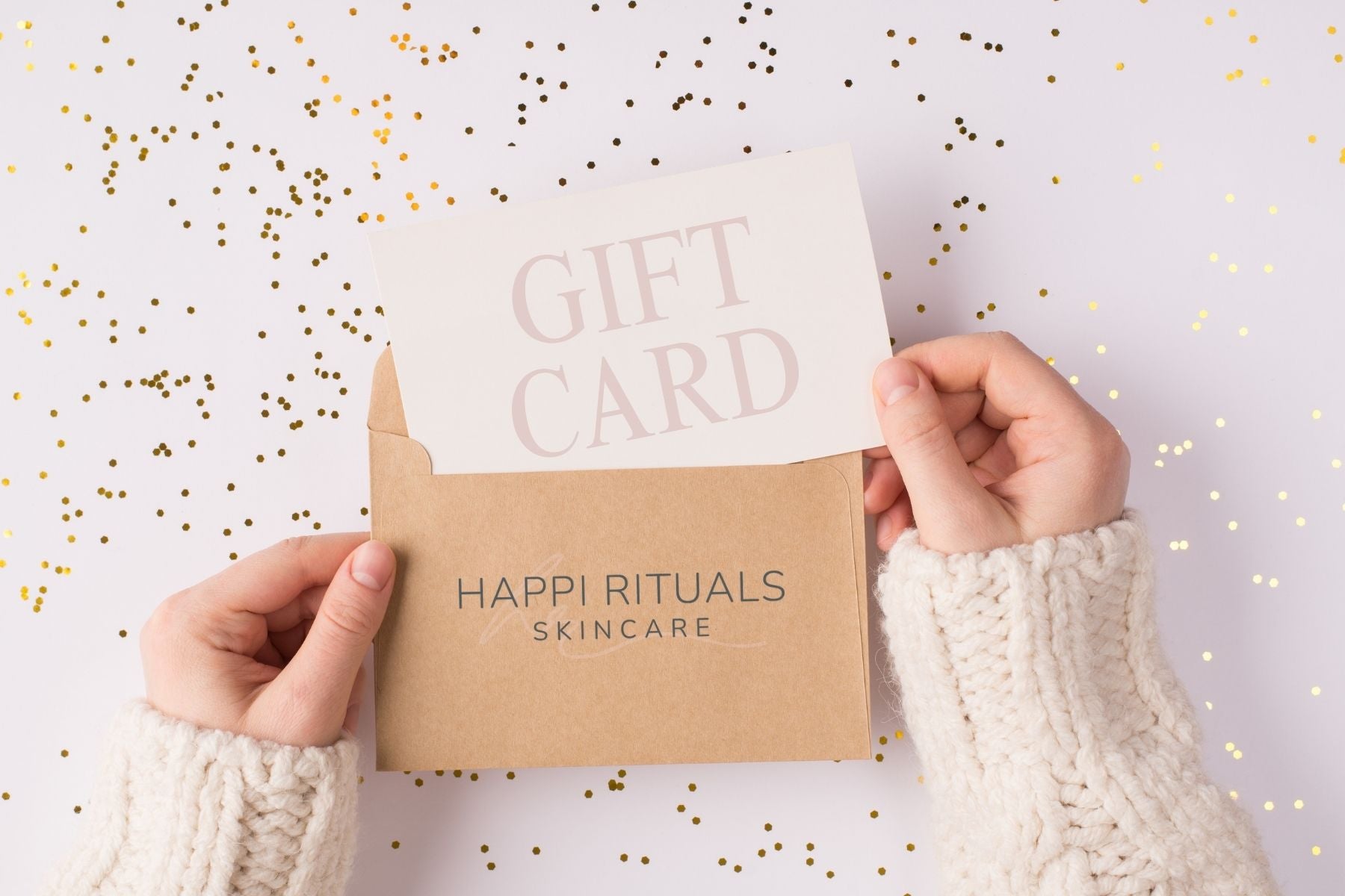 natural skincare gift card, skincare routine gift card
